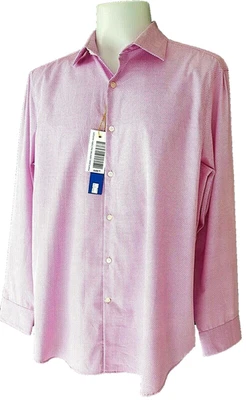 PERRY ELLIS PORTFOLIO Mens Lilac L/S EVENING SHIRT Slim Fit - XL - Chest 48" - Image 1 of 4