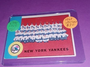 1963 Topps Set-Break #247 Yankees Team Karte Original Vintage  - Bild 1 von 2