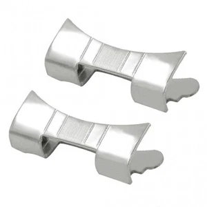2 Stück Premium Edelstahl Uhrenarmband Link gebogene Ende Reparatur 19mm 24mm - Picture 1 of 7