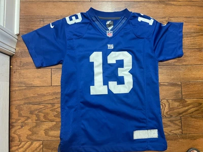 耐克 NFL On Field Odell Beckham Jr #13 纽约巨人队女式球衣蓝色 M 码 — 第 1/3 张图片