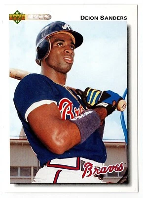 1992 UPPER DECK BASEBALL DEION SANDERS #247 NMNT - Image 1 of 2