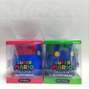 Nintendo Super Mario Tumbler Book Mario & Luigi ver. set of 2 - Picture 1 of 9