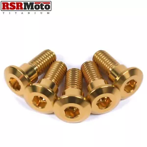 Suzuki Bandit 1250 / 1250S Titanium Rear Brake Disc Rotor Bolts, All Models - Picture 1 of 3