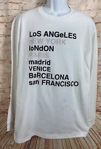 Urban Label weißes Modehemd Gr. XL Mode Städte Los Angeles New York Paris - Bild 1 von 6
