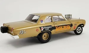1965 DODGE CORONET AWB GOLD RUSH HEMI DRAG CAR Mr RICH'S 1:18 ACME A1806506 - Picture 1 of 6