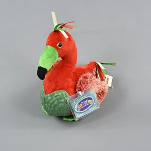 Webkins GANZ Holidoodle Plüsch rot grün Feiertag Vogel Etikett und Code HM739 nicht mehr produziert - Bild 1 von 8