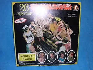 26 Non Stop Sing Along Honky Tonk K-Tel Records W/Song Book NM / VG+ - Picture 1 of 2