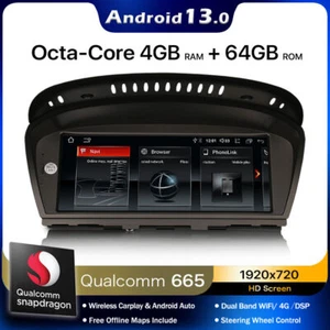 64GB Qualcomm Android 13 GPS Autoradio CarPlay BMW 3/5er E90 E91 E92 E60 E61 CCC - Bild 1 von 20