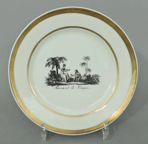 (A0858) Teller, Italien 19. Jahrhundert, Umdruck Dekor, Opern Motiv, D=20,5cm - Picture 1 of 4