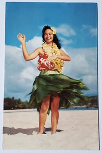 Vintage Photo Postcard Hawaii Lovely Hawaiian Hula Maiden - Picture 1 of 3