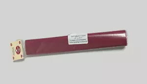 1:12 Scale Dollhouse Miniature Plush Self Adhesive Carpet 12.5” x 19.5” Burgundy - Picture 1 of 1