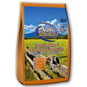NutriSource 29101 Food All Ages Lamb Meal & Peas Cubes Dog Grain Free 15 lb - Picture 1 of 2