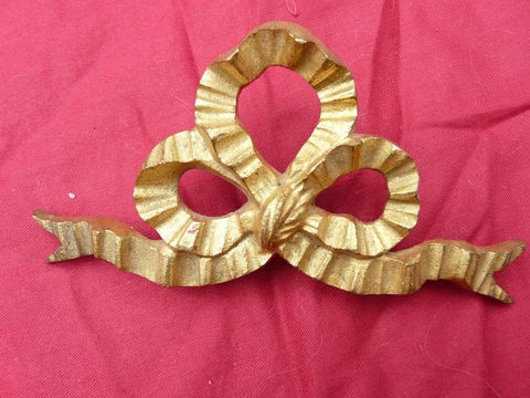 Antique French Pediment in ormolu Bronze  furniture Louis XVI Style Cover