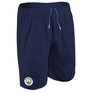 Icon Sports Men's Manchester City Poly Soccer Shorts -01 - Picture 1 of 1