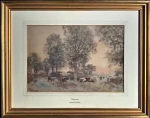 Pintura de acuarela Ernest Pile Bucknall RA (1861-1935) ganadería - Imagen 1 de 11