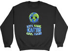 Let's Make Earth Cool Again Kids Childrens Jumper Sweatshirt Boys Girls