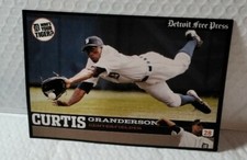 Detroit Free Press Who's Your Tiger Card 7 X 5 Curtis Granderson Center Fielder