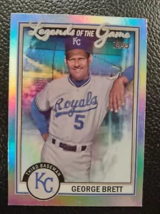 2023 Topps Series 2 Legends Of The Game Foil Insert George Brett KC Royals - Picture 1 of 1