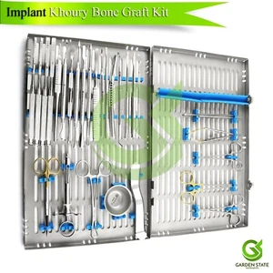 Implantology Khoury Bone Grafting Set Implant Bone Augmentation Instruments - Picture 1 of 22