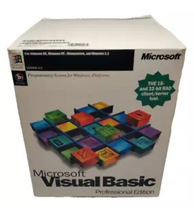USED Microsoft Visual Basic Professional Edition Version 4.0 Windows 95 NT - Picture 1 of 4
