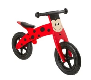 BICI PEDAGOGICA IN LEGNO SENZA PEDALI COCCINELLA SENZA PEDALI EQUILIBRIO - Foto 1 di 1