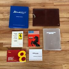 Ferrari 308 Literature (Leather Pouch, Warranty, Workshop & Owners Manual, Dino)