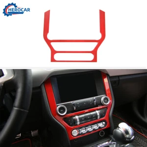 Tablero Consola Central Panel de Navegación GPS Borde para Ford Mustang 2015-21 Rojo - Imagen 1 de 9