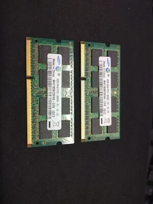 2x SAMSUNG DDR3 2GB 2Rx8 PC3 8500S Laptop Memory - Image 1 of 2