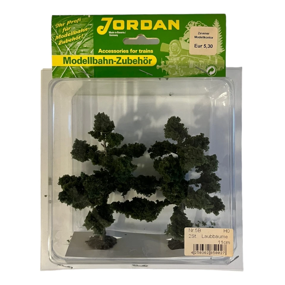 Jordan Nr. 5B Modellbau H0 2 Laubbäume je ca. 11 cm NEU + OVP - Bild 1 von 1