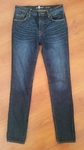 EUC 7 For All Mankind PAXTYN size 14 x 30 Kids Dark Wash Skinny Slim Jeans - Picture 1 of 5
