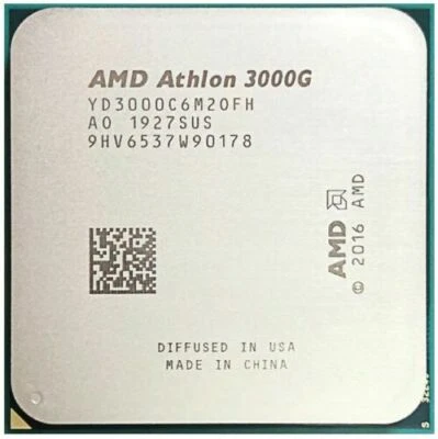 AMD Athlon 3000G 2C/4T 3.50GHz CPU Prozessor iGPU Vega Graphics 3 Sockel AM4 - Image 1 of 2