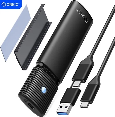 ORICO M.2 SSD Case NVMe/SATA Hard Drive Enclosure USB 3.2 10Gbps M.2 Reader UASP - Image 1 of 4
