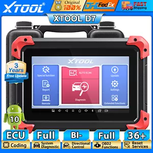 XTOOL D7 Auto Car Full System Diagnostic Bidirectional Scanner E/CU Coding Tool - Picture 1 of 10