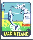 Marineland FL Marine Studios VTG 1950-60's Travel Decal, Luggage/auto Memento