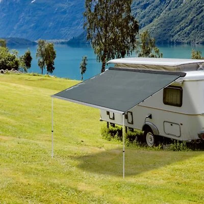 Apluschoice 8.2Ft Car Side Awning Rooftop Tent SUV Outdoor Camping Travel Grey