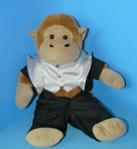 Adorable Rare Monkey Plush w/Tuxedo for Stuffed Animals The Bear Mill 17” L@@K - Picture 1 of 4