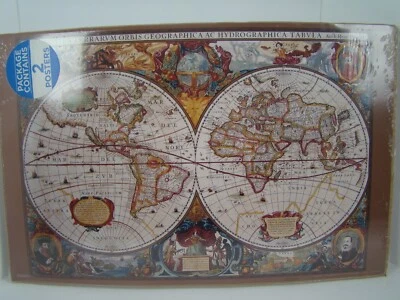 Set of 2 Reproduction of Old USA Maps Posters 17" x 11"  - Image 1 of 2