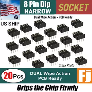 20 piezas adaptador de zócalo DIP IC tipo soldadura montaje de PCB | doble limpieza | envío a EE. UU. - Imagen 1 de 7