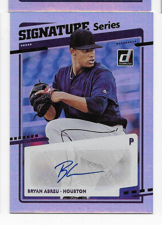 2020 Panini Donruss Signature Series Bryan Abreu Autograph Houston Astros - Image 1 of 1