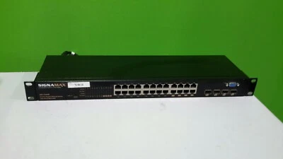 SIGNAMAX Connectivity Syst 065-7940B 24-Port Gigabit Ethrnet Switch /w mini-GBIC - Image 1 of 4