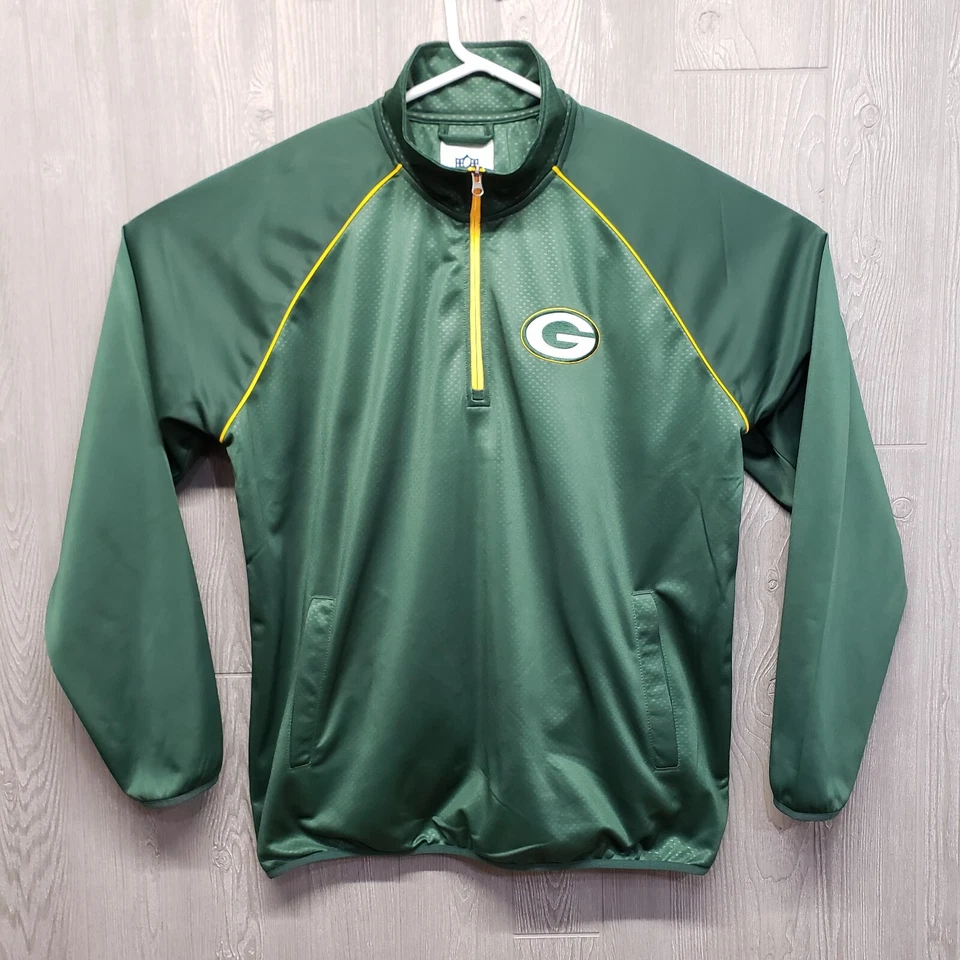 Jaqueta Green Bay Packers Masculina XXL 1/4 Quarto Zíper Pulôver G-III Logotipo NFL Simulado - Imagem 1 de 4