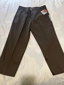 CAMBRIDGE CLASSICS mens pleat 38x29 brown dress pants - Picture 1 of 5