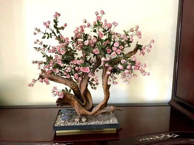 Vintage Artificial  Bonsai Tree "Rosewood Tree " 26"x25" early 50's - Image 1 of 4