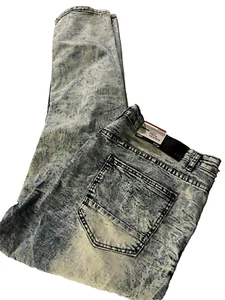 Rock Salt Jeans Mens 44 Ice Wash Distressed Skinny Fit NWT - Picture 1 of 10