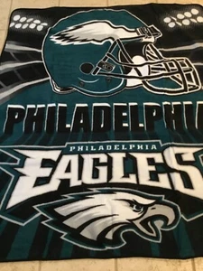 NEW * Philadelphia Eagles Black Tote Blanket With Pocket for Picnics/NFL games - Picture 1 of 5