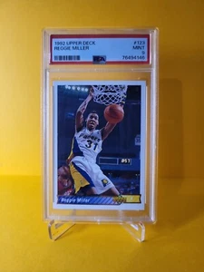 1992 Upper Deck Basketball #123 Reggie Miller Indiana Pacers HOF PSA 9 - Bild 1 von 3