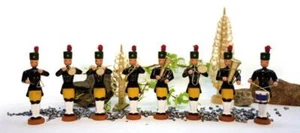 Miniaturfiguren Bergmannskapelle 8tlg. bunt Höhe=9,5cm NEU Holzfiguren Bergmann - Picture 1 of 1