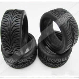 4Pcs Tyres Rubber Replacement Parts Accessories Fit For Kyosho 1/10 RC Drift Car - Picture 1 of 6