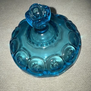 L.E. Smith Moon and Star Colonial Blue LID ONLY - Picture 1 of 4