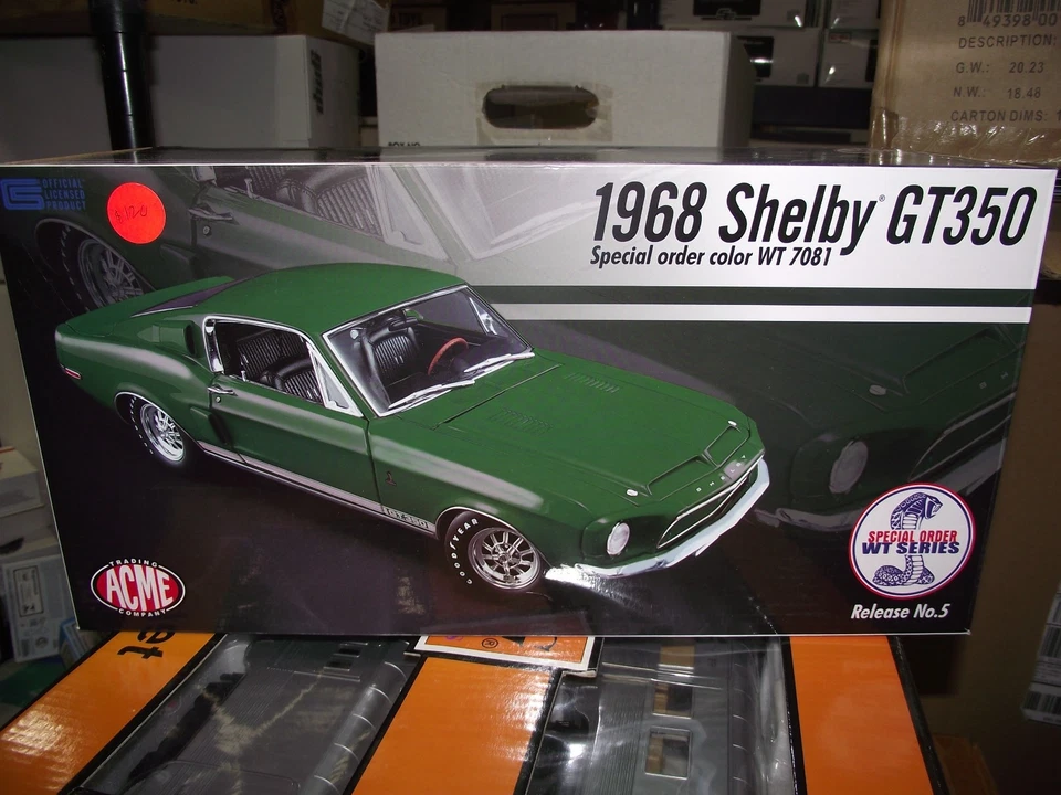 Acme 1/18 1968 Shelby GT350 WT7081 verde nuevo en caja Foto 1 de 1